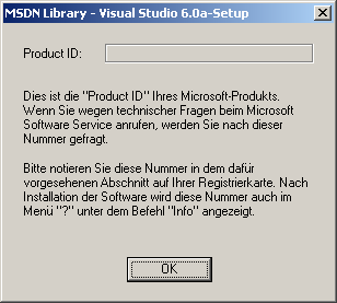 MSDN Library Product ID