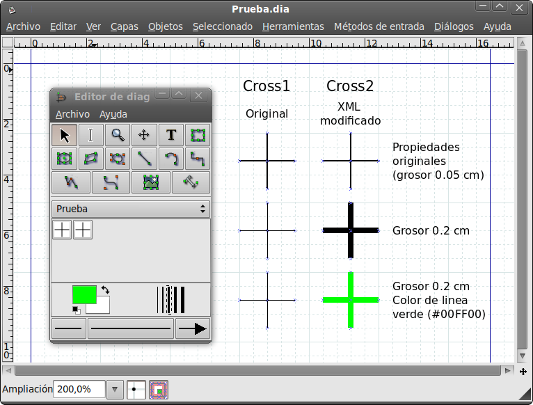 Ventajas de modificar el código XML, ejemplo 1.